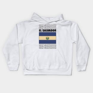 Flag of El Salvador Kids Hoodie